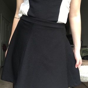Textured circle skirt